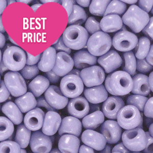 Perles de rocailles 8/0 (3mm) Lilas iris oriental