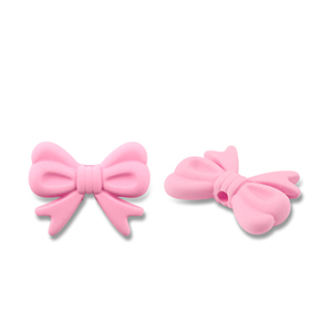 Perles acryliques n&oelig;ud Rose