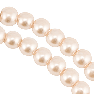 Perles en verre 8mm Marron beige