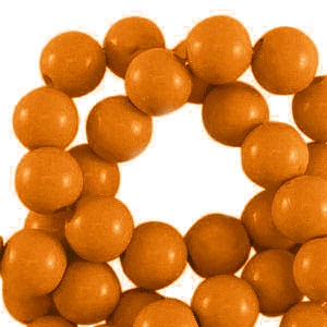 Perles acryliques 8 mm brillant Marron cuivr&eacute;