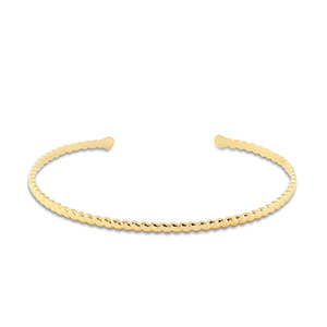 Bracelets en acier Inox jonc Dor&eacute;