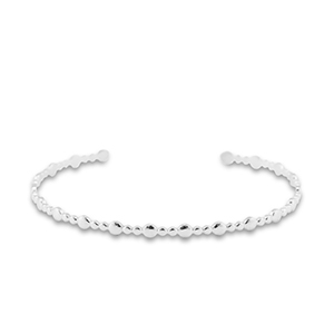 Bracelets en acier Inox jonc Argent&eacute;