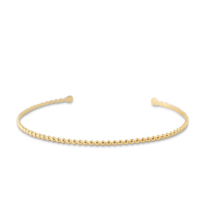 Bracelets en acier Inox jonc Dor&eacute;