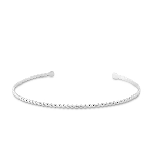 Bracelets en acier Inox jonc Argent&eacute;