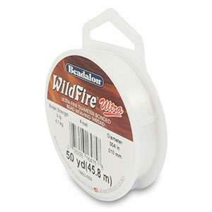 Beadalon Stringing Wildfire Ultra 0.10mm Blanc gel