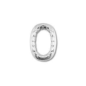 Appr&ecirc;ts en acier Inox connecteur ovale Argent&eacute;