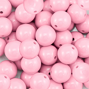 DQ Perles acryliques 14 mm Rose clair