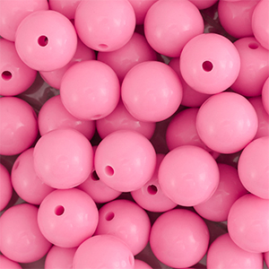 DQ Perles acryliques 16 mm Rose