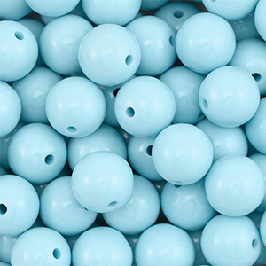 DQ Perles acryliques 18 mm Bleu pastel