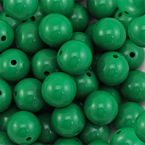 DQ Perles acryliques 16 mm Vert fonce