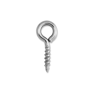 Appr&ecirc;ts en acier Inox vis avec boucle Argent&eacute;