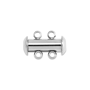Appr&ecirc;ts en acier Inox fermoir aimant&eacute; multi-cha&icirc;nes Argent&eacute;