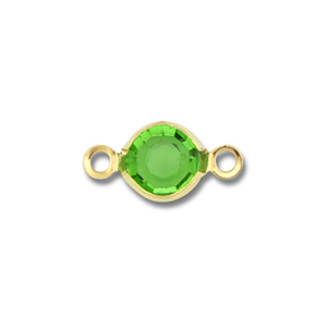 Appr&ecirc;ts en acier Inox connecteur rond Dor&eacute;-vert