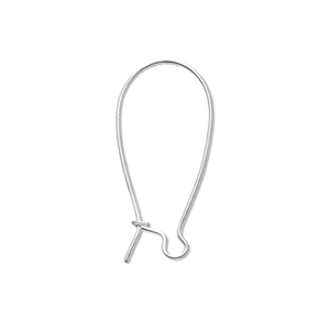 Appr&ecirc;ts en acier Inox boucles d'oreilles dormeuses Argent&eacute;