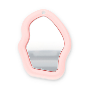 Pendentifs accroche-regard miroir Rose abricot clair