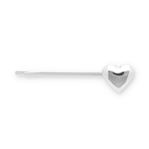 Accessoires pour cheveux epingle &agrave; cheveux coeur Argent&eacute;