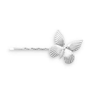 Accessoires pour cheveux epingle &agrave; cheveux papillon Argent&eacute;