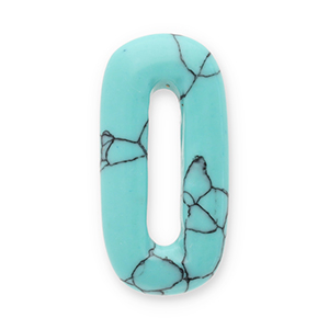 Pierres naturelles pendentifs Turquoise ovale Turquoise
