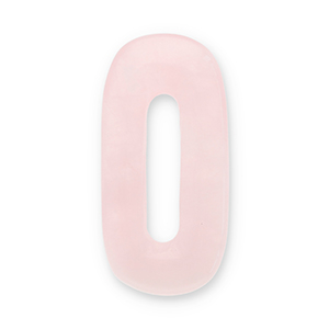 Pierres naturelles pendentifs Quartz Rose ovale Rose clair-blanco