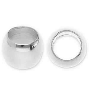 Perles en m&eacute;tal DQ tube Argent&eacute; antique (sans nickel)