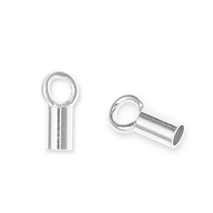 Appr&ecirc;ts en m&eacute;tal DQ Eco-brass&reg; embout Argent&eacute; antique (sans nickel)