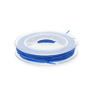 Fil &eacute;lastique 0.8mm Bleu