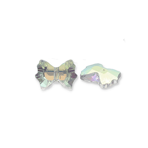 Perles &agrave; facettes Fashion n&oelig;ud Transparent-AB coating
