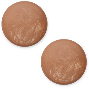 Cabochon classique 20mm Polaris Elements Jais Marron