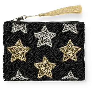 Trousse &eacute;toiles Noir-argent&eacute;-dor&eacute;