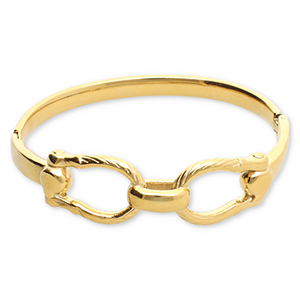 Bracelets en acier Inox Dor&eacute;