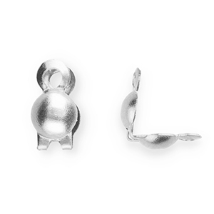 Appr&ecirc;ts en acier Inox calottes 3.2 mm Argent&eacute;