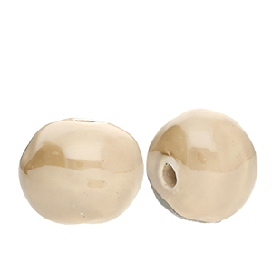 Perles en c&eacute;ramique DQ&reg; grecque Greige