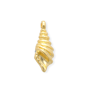 Breloques en m&eacute;tal DQ&reg; coquillage Dor&eacute; (sans nickel)