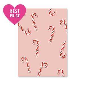 Cartes &agrave; bijoux sucre d'orge Rose-rouge-blanc