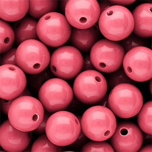DQ Perles acryliques 14 mm brillant Pink lemonade 16-1735 TCX