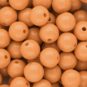 DQ Perles acryliques 14 mm brillant Chamois orange 15-1145 TCX