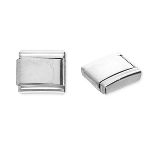 Appr&ecirc;ts en acier inox breloques pour bracelet italien Argent&eacute;