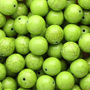 Perles en c&eacute;ramique 16&nbsp;mm Vert