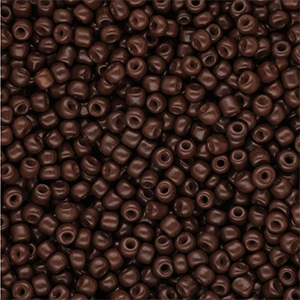 Perles de rocailles 8/0 (3 mm) Marron fonc&eacute;