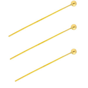 BY31&reg; Appr&ecirc;ts en acier inox clous &agrave; t&ecirc;te boule 35 mm Dor&eacute;