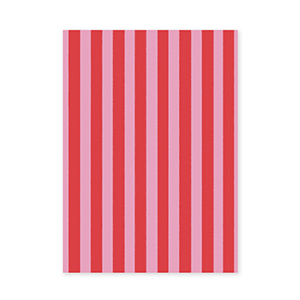 BY31&reg; Cartes &agrave; bijoux lignes droites Rouge-rose