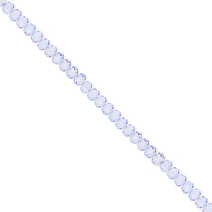 Perles &agrave; facettes 3x2&nbsp;mm disque Heishi Bleu
