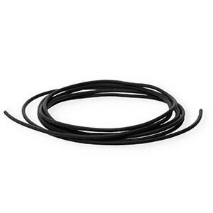 Cuir DQ rond&nbsp;1&nbsp;mm Noir