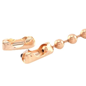 Appr&ecirc;ts en m&eacute;tal DQ embout/fermoir pour cha&icirc;ne &agrave; billes 1.2mm Dor&eacute; rose