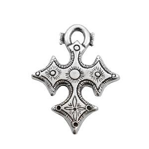 Breloques en m&eacute;tal TQ croix celtique argent&eacute; antique