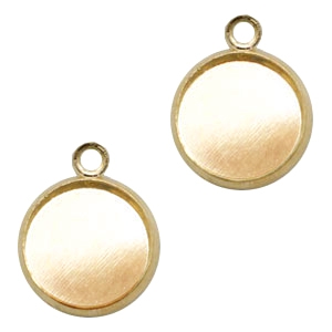Sertis en m&eacute;tal 1 anneau pour cabochon 12mm dor&eacute;