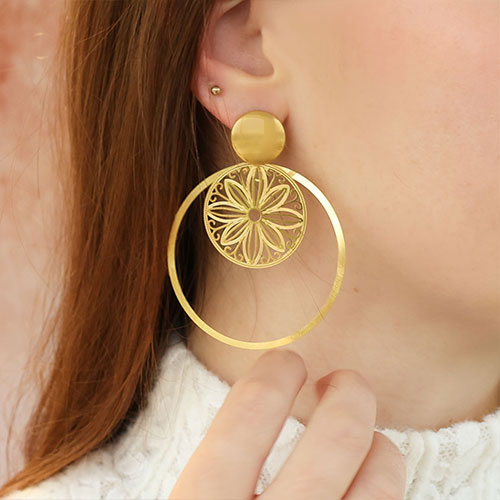Fabriquer des boucles d&rsquo;oreilles cr&eacute;atives avec des breloques en acier inox