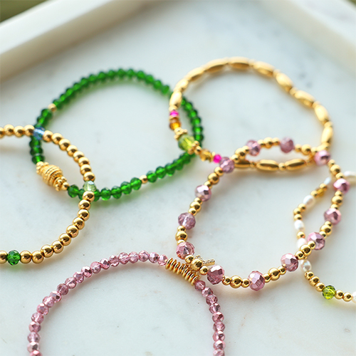 Conseils pour pr&eacute;parer des bracelets avec des perles &agrave; facettes