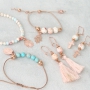 Bijoux fantaisies avec pierres naturelles jaspe