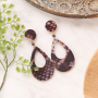 Fabriquez vous-m&ecirc;me des boucles d&rsquo;oreilles et bracelets avec les nouveaux pendentifs en r&eacute;sine + ruban &eacute;lastique imprim&eacute; serpent